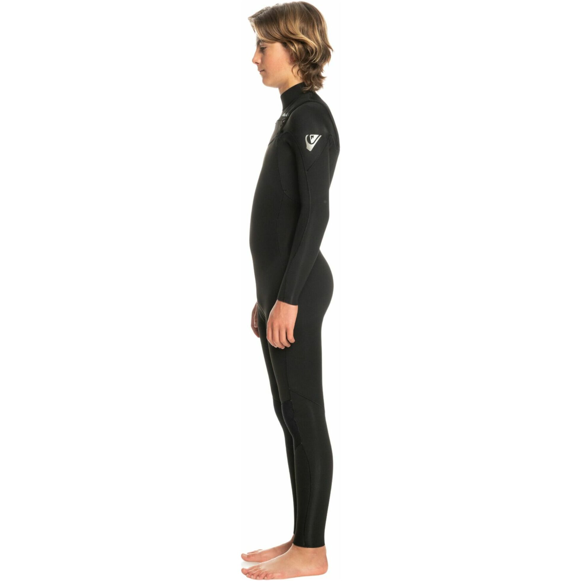 2026 Quiksilver Jungen Everyday Sessions 3/2mm Brustreißverschluss Neoprenanzug EQBW103107 - Black